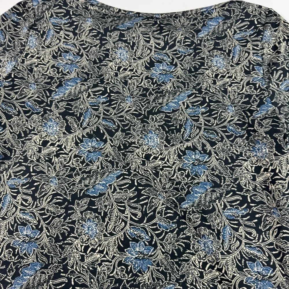 Title Nine Buttah Majorelle Dress Swift Snap Black Floral - Picture 6 of 8